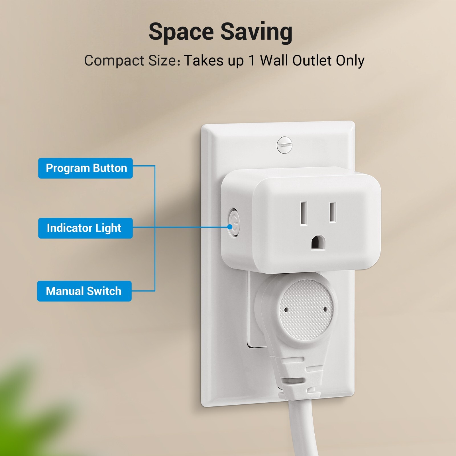 DEWENWILS Wireless Remote Control Outlet,Remote Light Switch,1 Remote 3 Outlets
