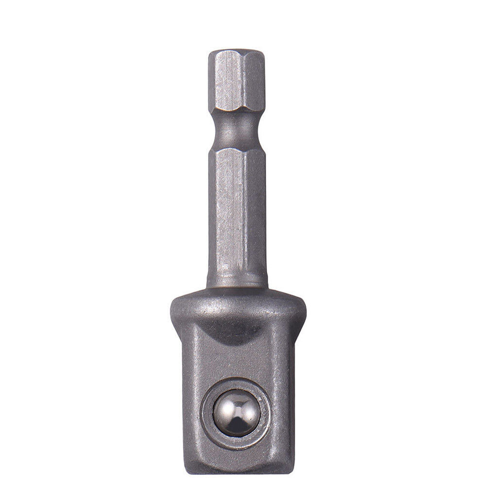 Socket Adapter Drill BIts Set Hex Shank 1/4″ 3/8″ 1/2″ 3Pcs Impact Driver Tools