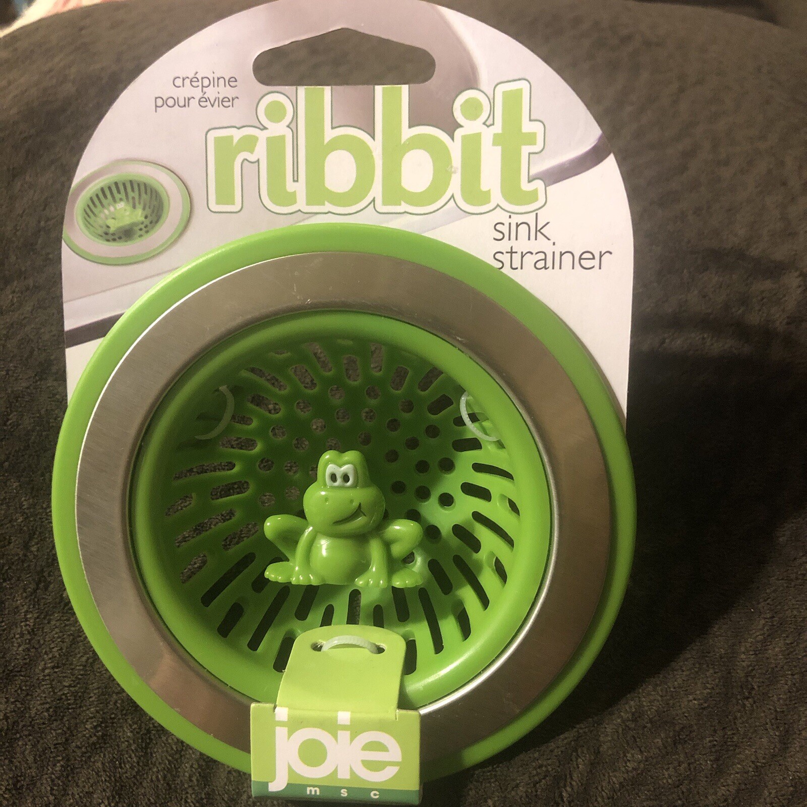 Joie Ribbit Frog Sink Strainer Stainless Steel And ABS Plastic