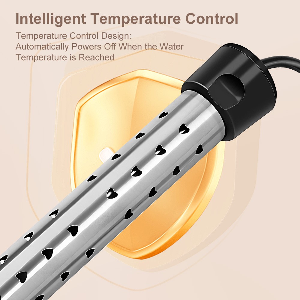 2000W Immersion Electric Heater Portable Water Heater Fast Heating for Buckets