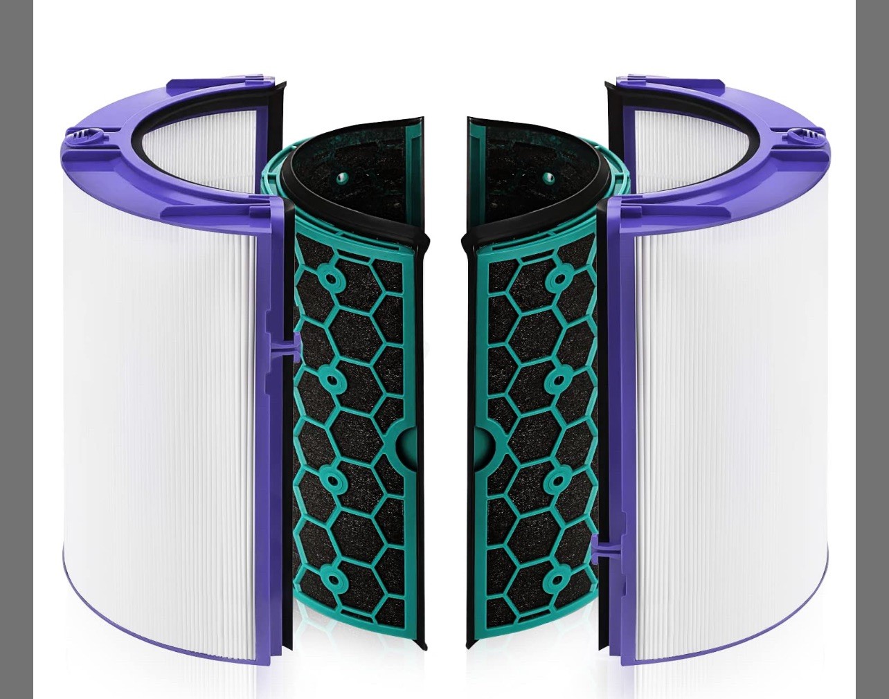 2 Pack TP04 HP04 Filter Replacement for Dyson TP04 HP04 DP04 TP05 DP05 H13 HEPA