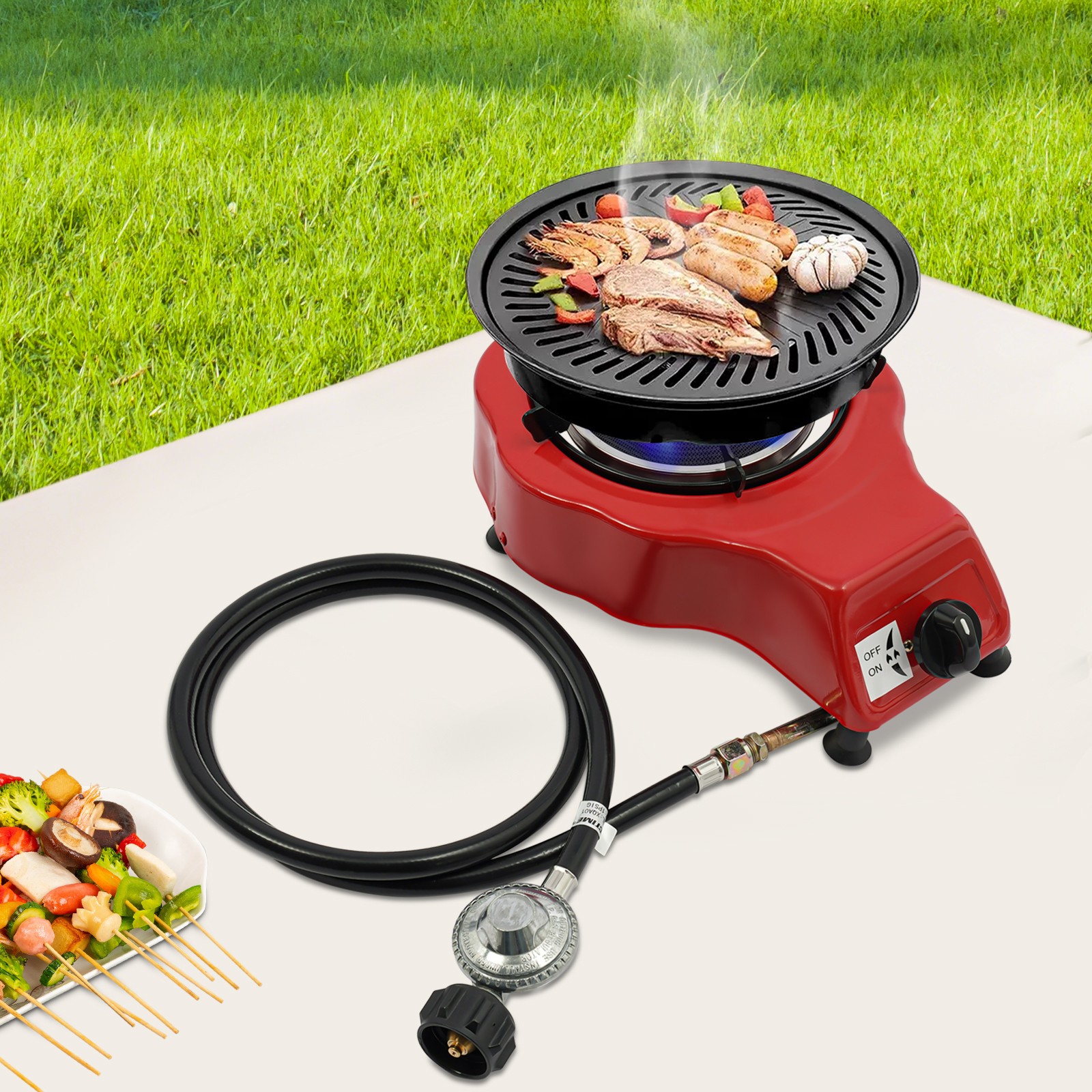 Single Burner Red Gas Stove Portable Gas Stove Gas Stove