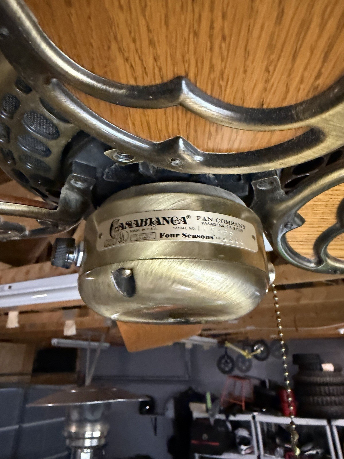 1982 Casablanca Four Seasons Ceiling Fan. (PLEASE READ DESCRIPTION!!!!)