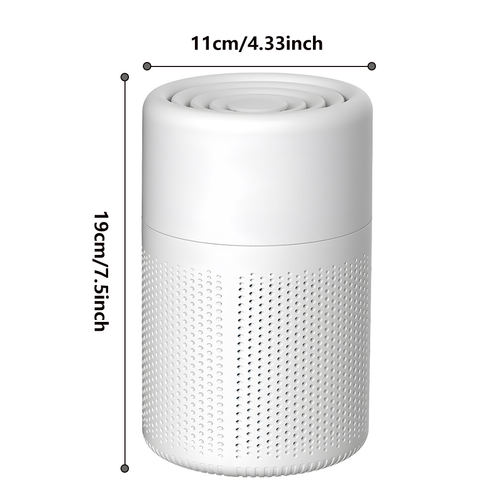 2PCS Air Purifiers For Home Room True HEPA Washable Filter Allergies Smoke Pets