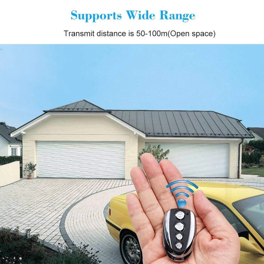 2PCS 433MHz Remote Control Backup Key Sliding Gate Opener Automatic Operator New