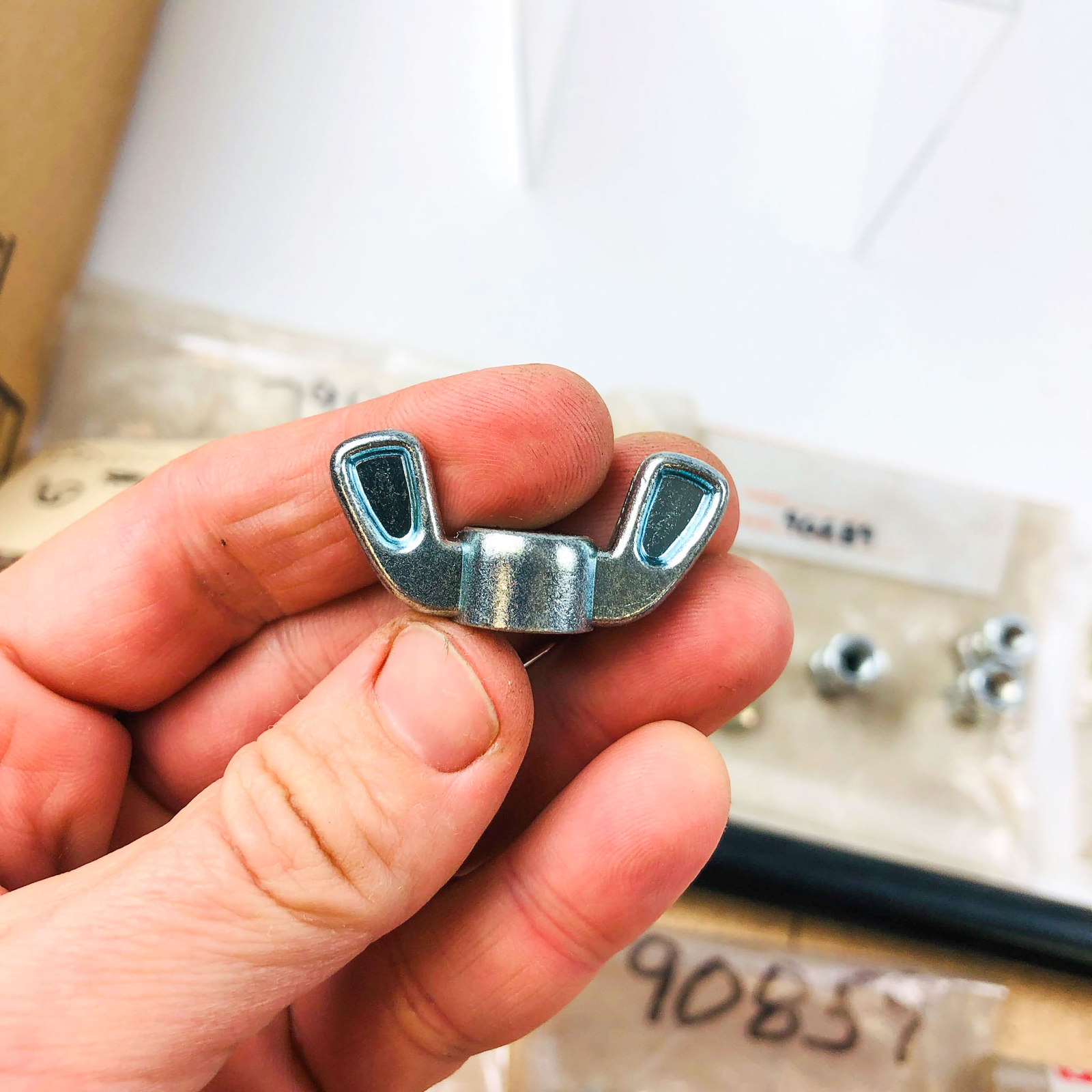 Snapper 24085 Wing Nut 5/16-18 Nyloc OEM NOS Replaced by 7024085YP Coated Clear