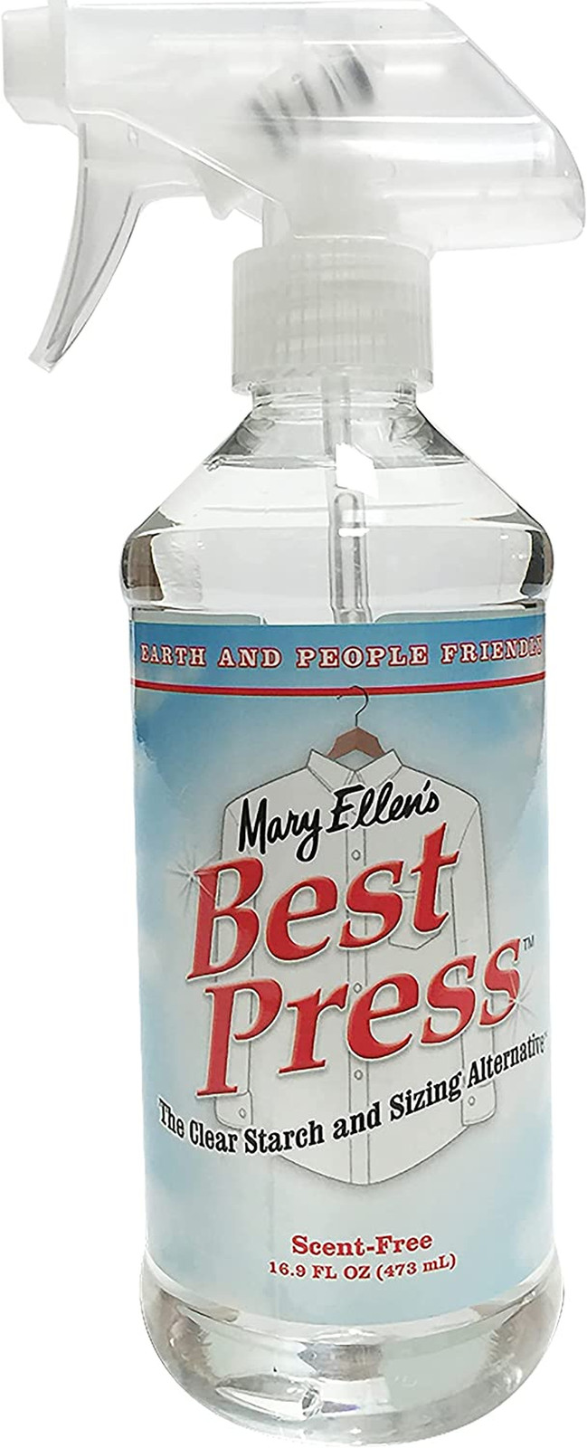 Mary Ellen’s Best Press Clear Starch Alternative 16.9oz, Scent-Free, Model Nu…