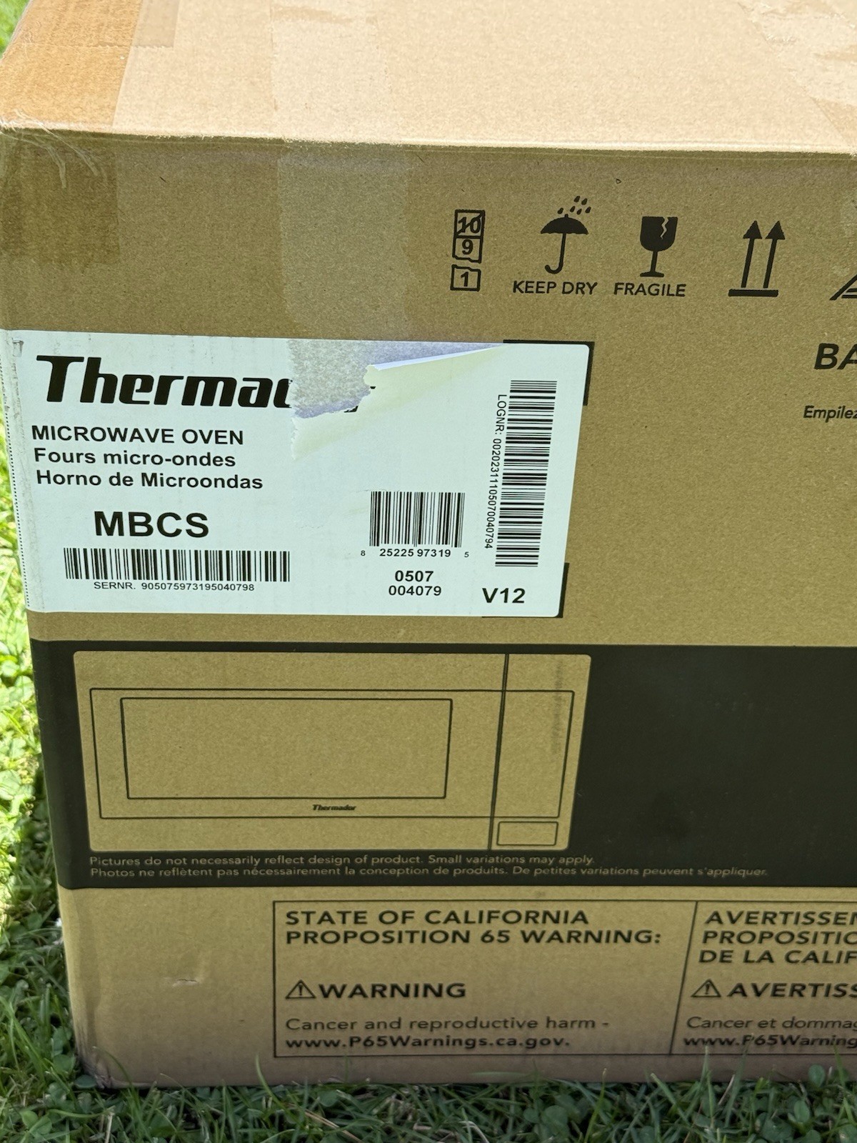 Thermador Masterpiece, Built-In Microwave, 24”, Door Hinge: Stainless MBCS