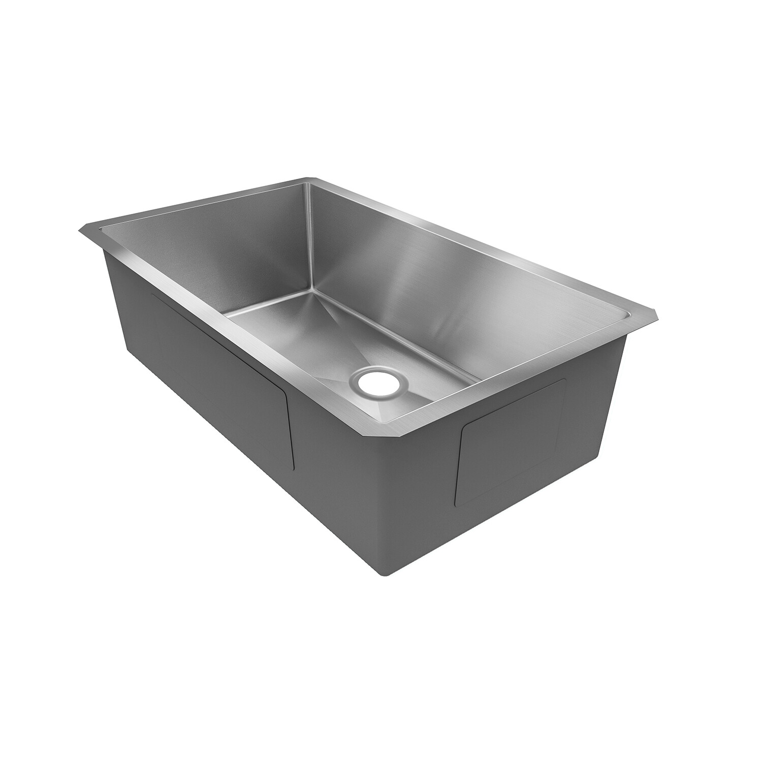 Sinber 32″ Undermount Single Bowl 304 Stainless Steel Kitchen Sink HU3219S-S-16E