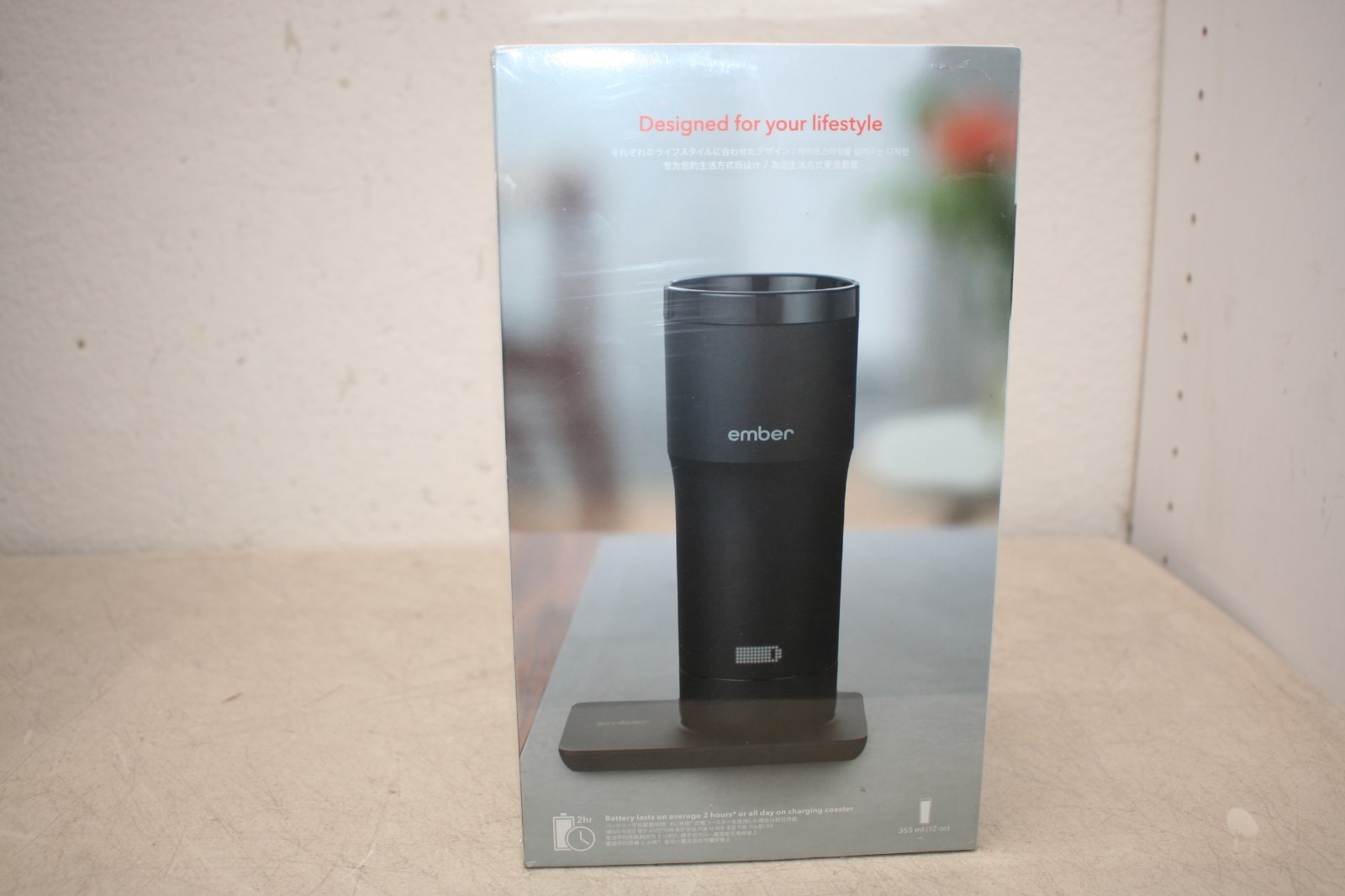 Ember Temperature Control 12oz Smart Travel Mug -Black, New