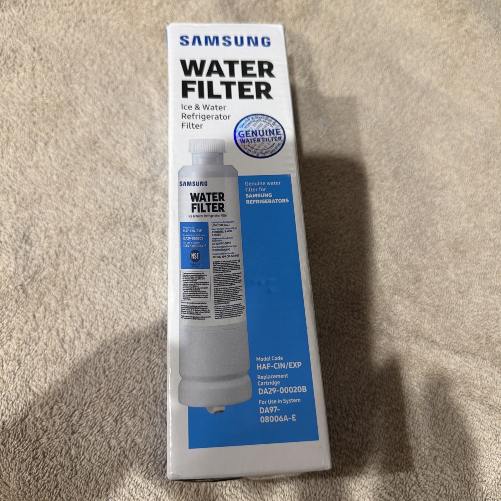 Compatible Refrigerator Water Filter Fits DA29-00020B HAF-CIN/EXP – NEW