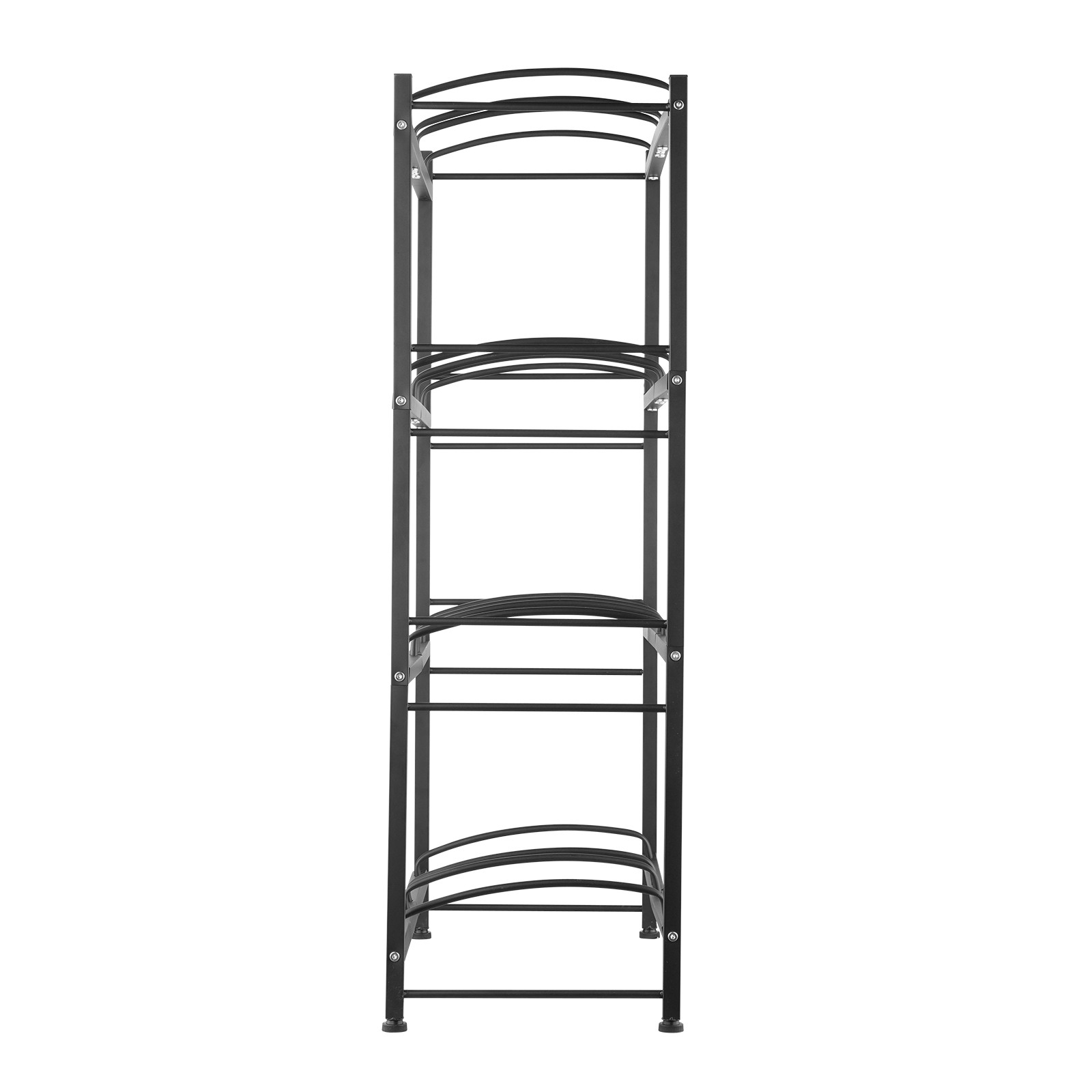 VEVOR 4 Tiers Water Jug Holder Double Row Water Bottle Rack for 8 Bottles Black