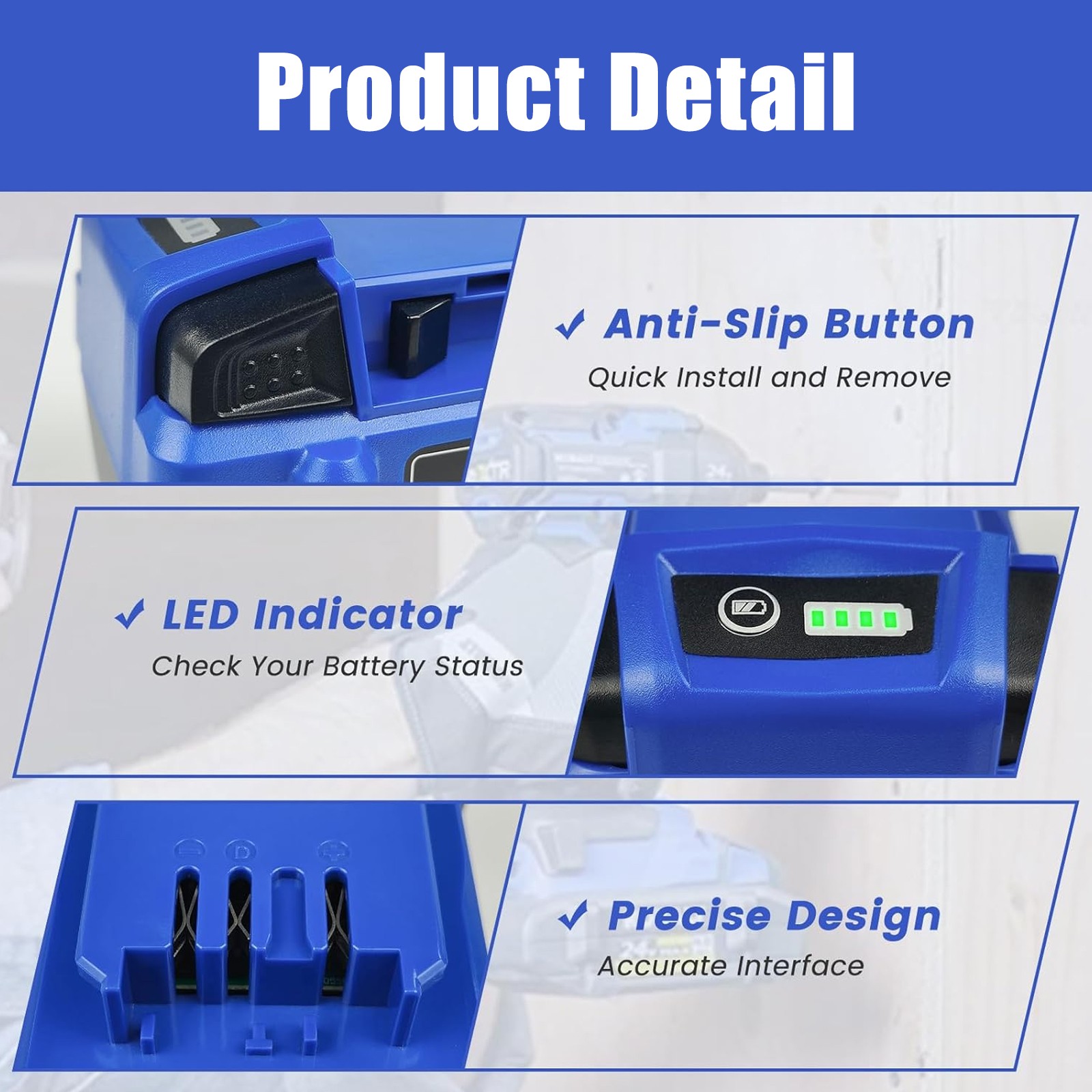2 Pack 24V 3.0Ah for Kobalt 24 Volt Max Lithium-ion Battery KB624-03 KB524-03