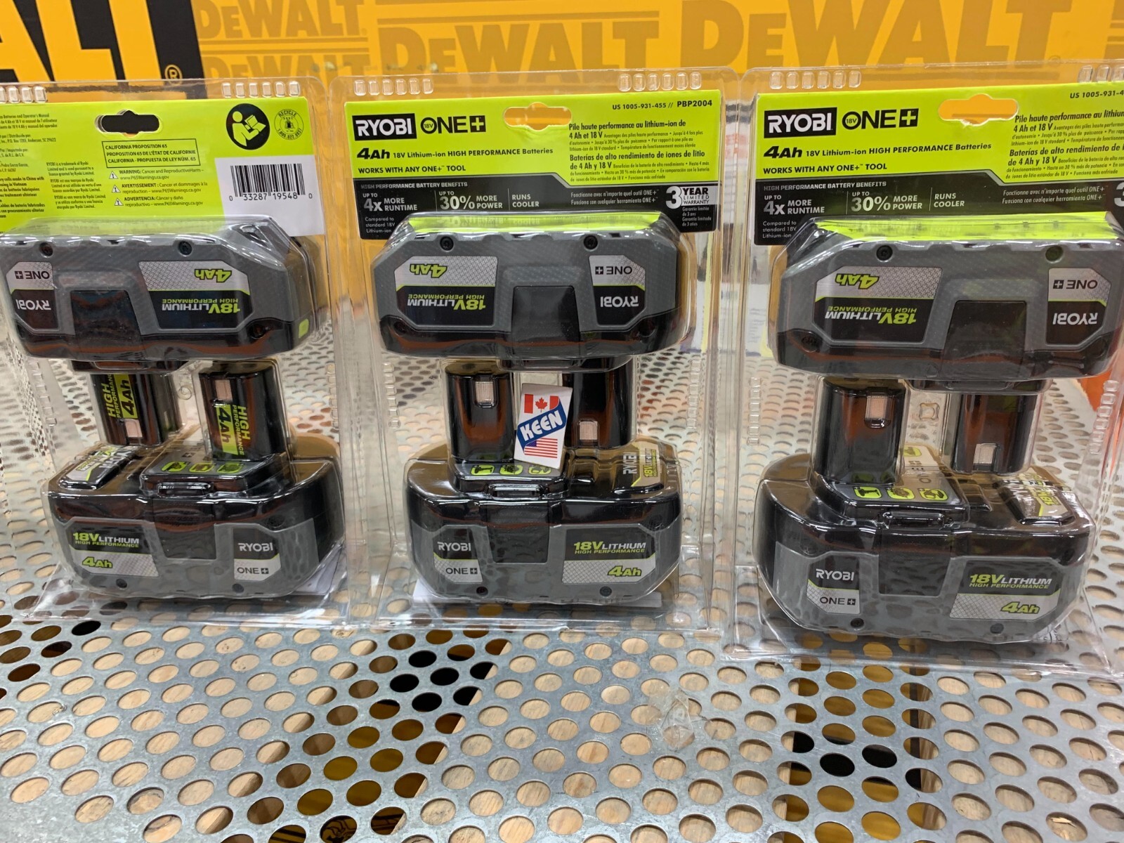 RYOBI CANADA 18V HIGH PERFORMANCE Lithium-Ion 4.0 Ah Battery 2-PACK