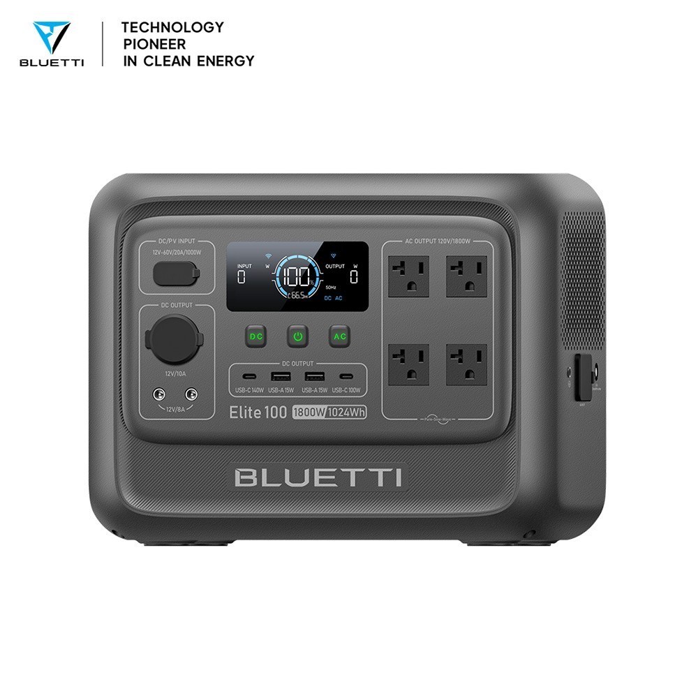 BLUETTI Elite 100 V2 1024Wh 1800W Portable Power Station for Camping Refurbished