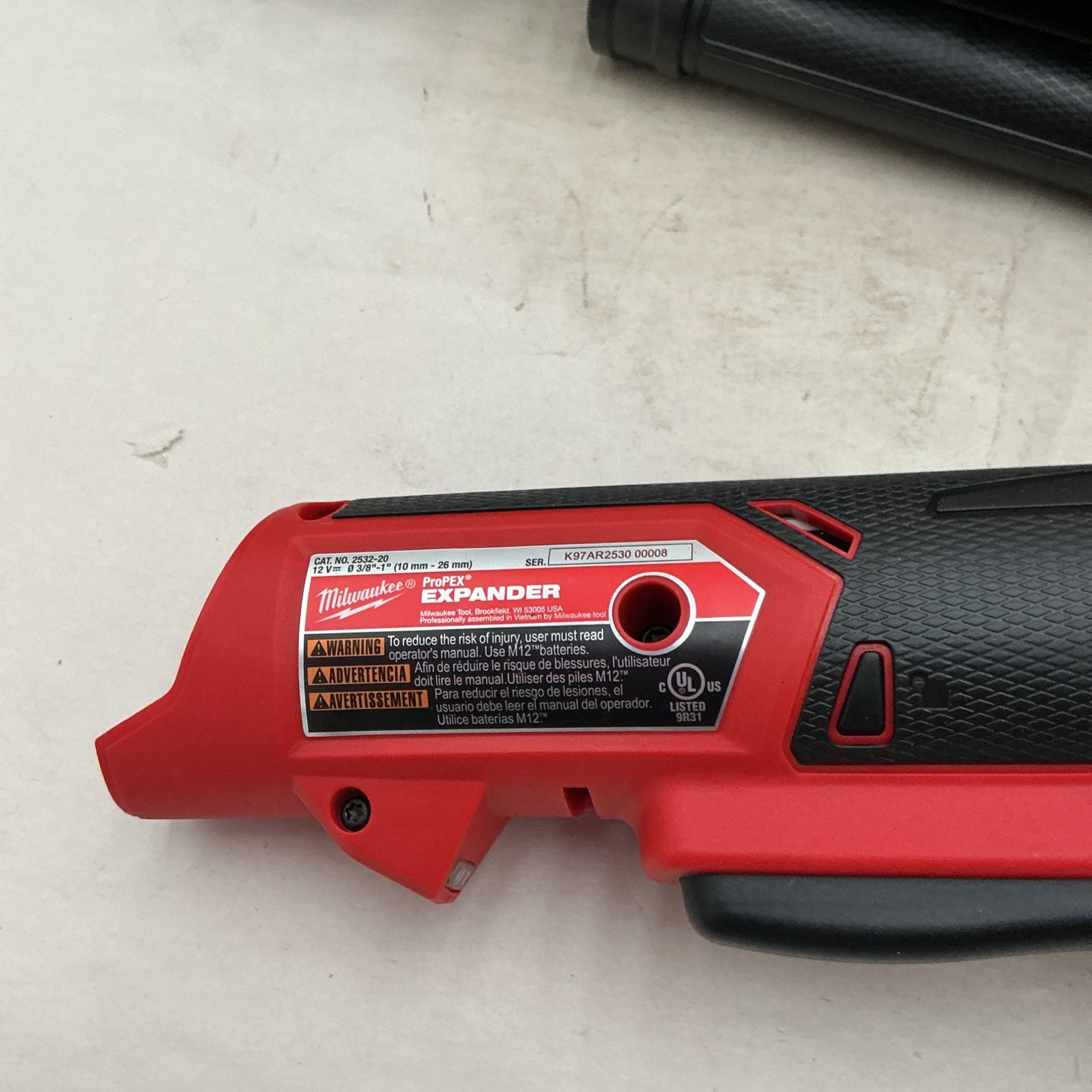 Milwaukee 2532-20 M12 Pro PEX Expander Tool with 1/2 in. – 1 in. RAPID SEAL