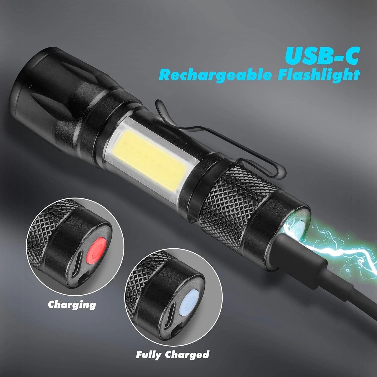 Most Powerful 99000000LM LED Military Torch USB Rechargeable Tactical Flashlight