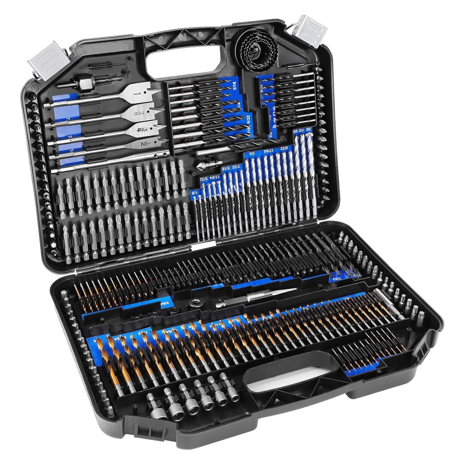 Drill Bit Set, 246 Pcs for Cordless Drill, Drill Driver Bit Set for Wood, Metal,