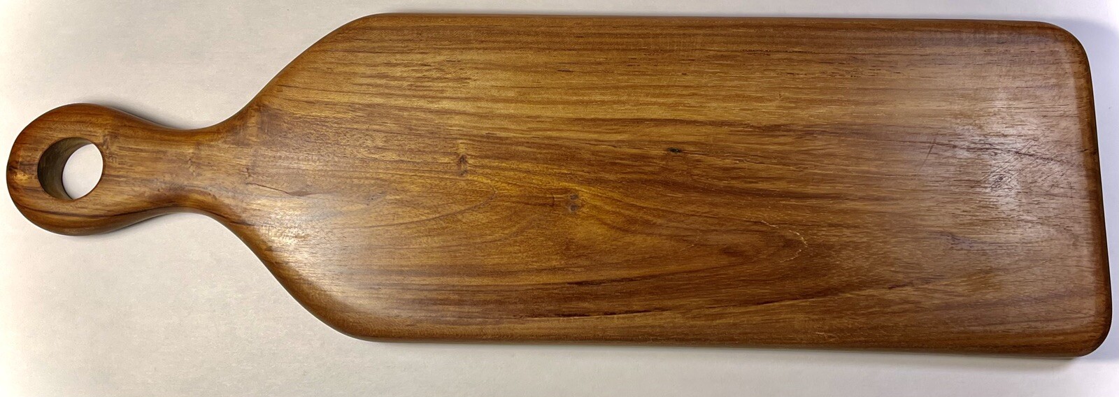 Teak Wood – One Piece Solid Teak Wood Board for Cutting, Serving, W/ Long Handle
