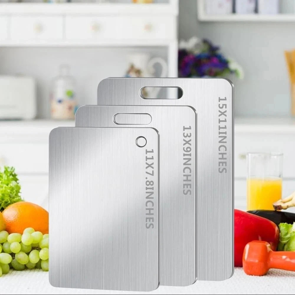 Titanium Cutting Board 100% Pure Titanium Cutting Boards for Kitchen 3 Sets