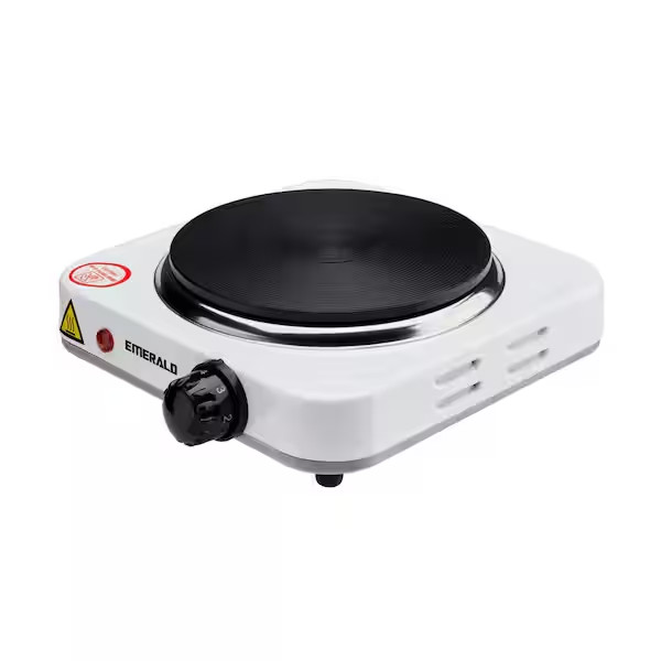 Single Burner 5.5″ White Electric Hot Plate Portable Compact Countertop