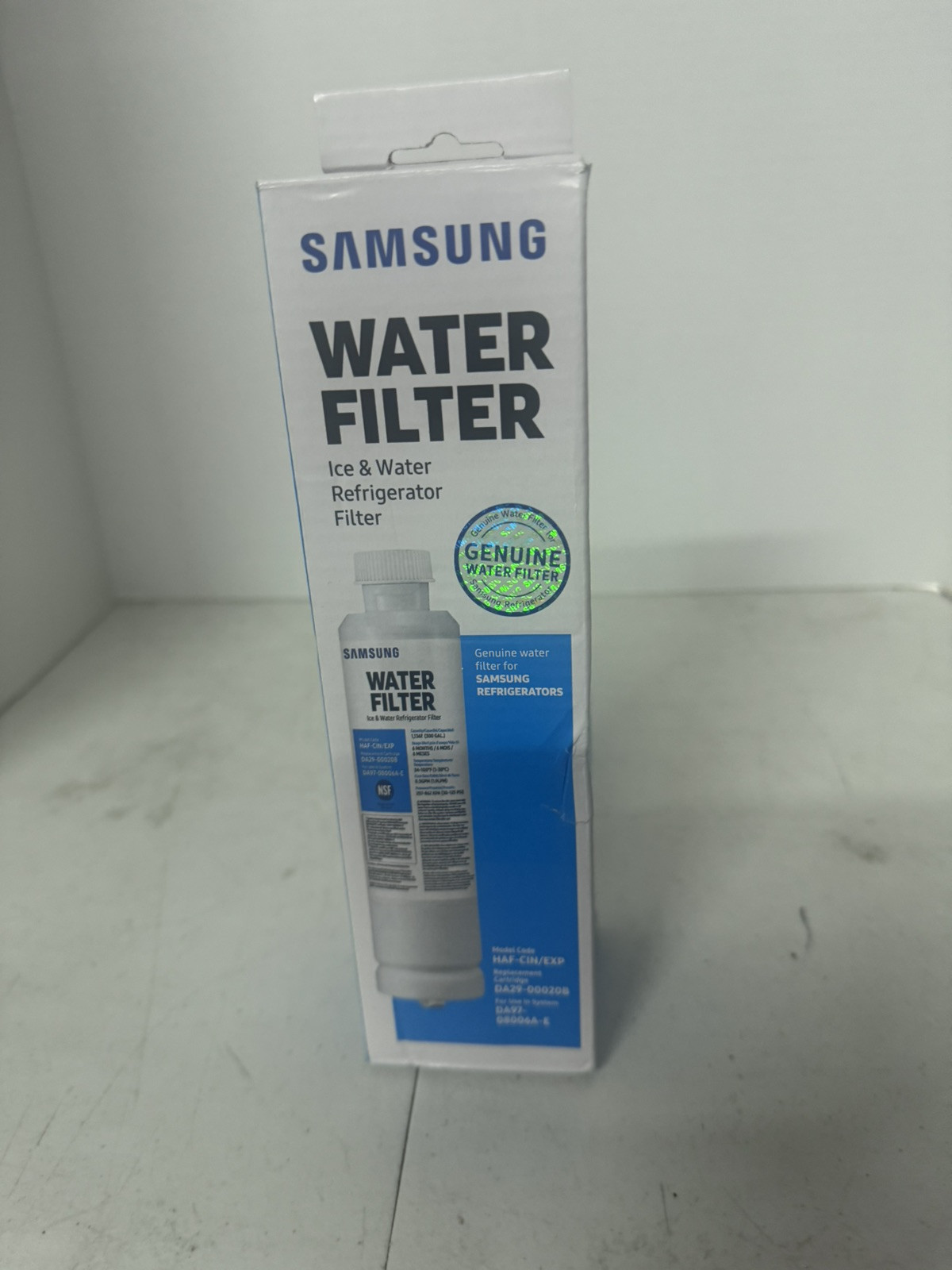 SAMSUNG Genuine Filter for Refrigerator Water and Ice, HAF-CIN/EXP, 1 Pack