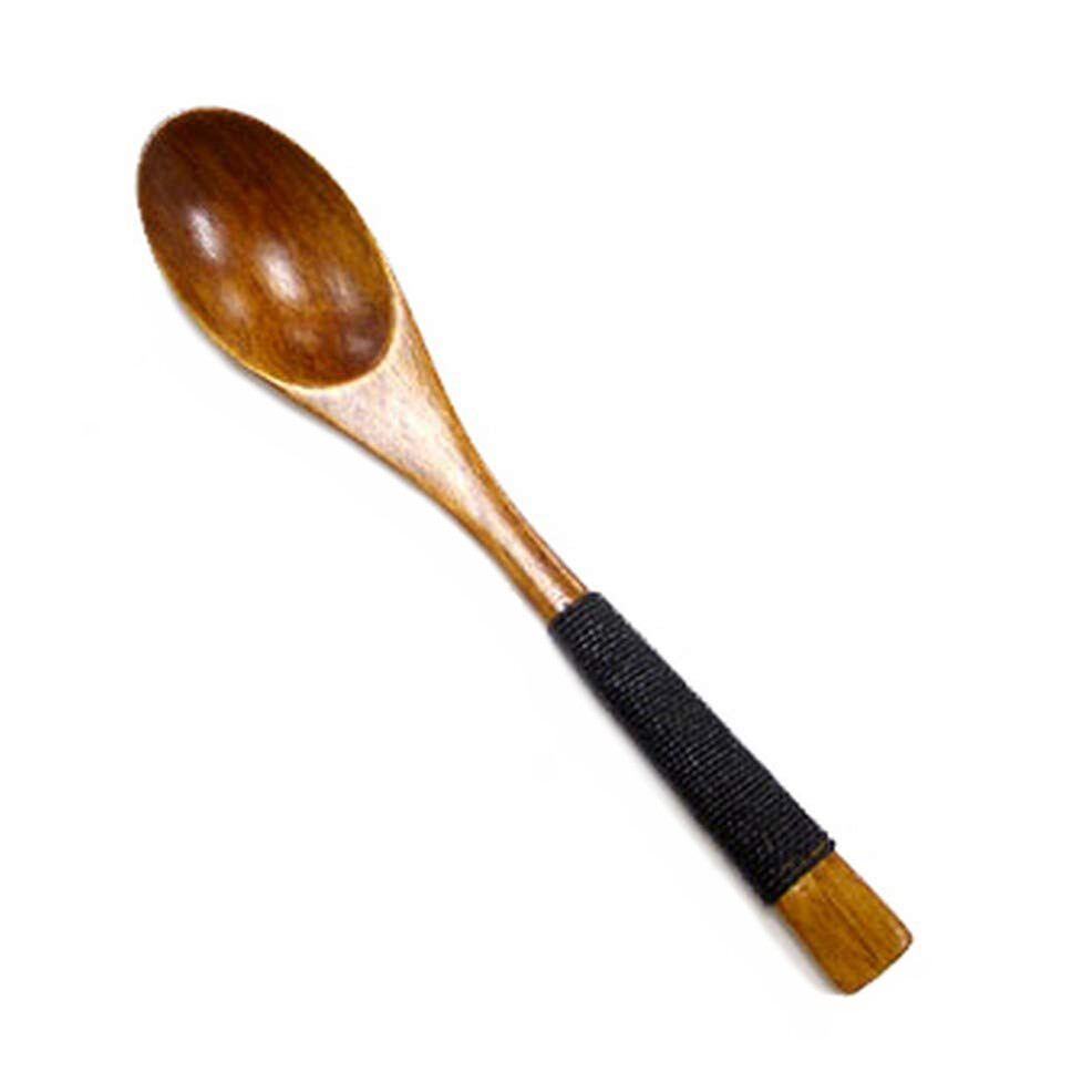Japanese Chinese Wooden Dinner Kitchen Snack Spoon New