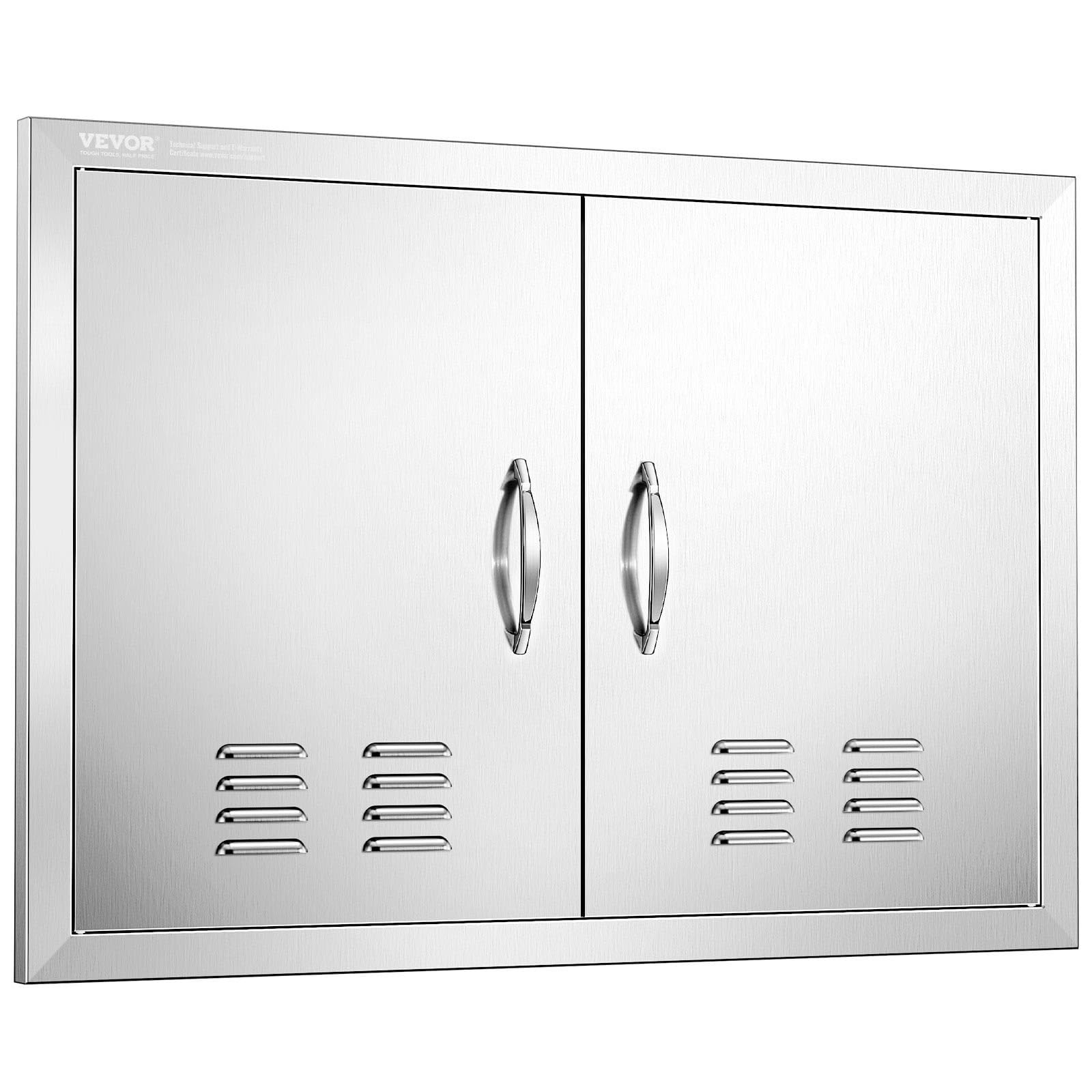 VEVOR B010S BBQ Access Door 30x21in Stainless Steel Flush Mount Wall Vents Grill