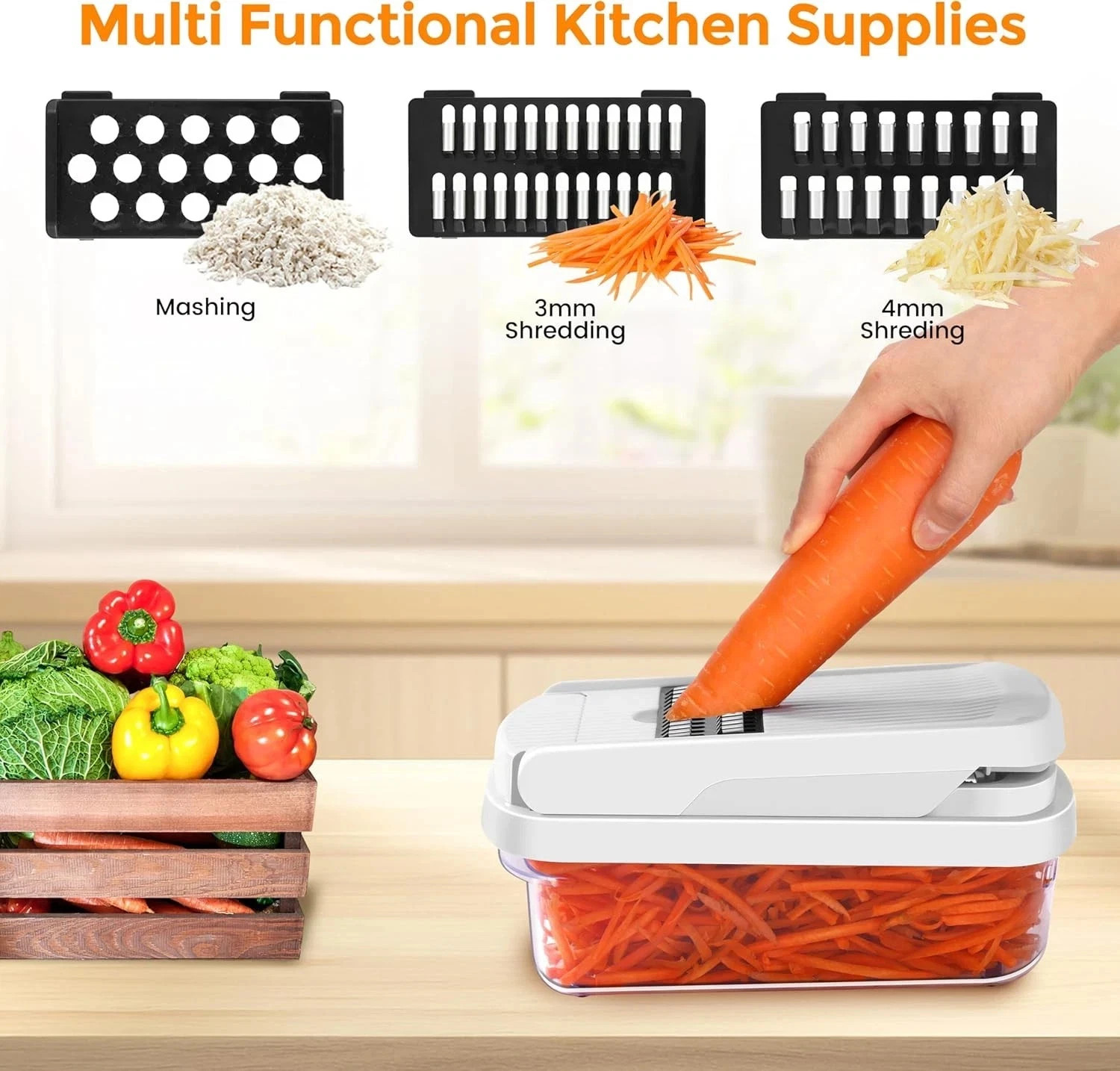 15-In-1 Vegetable Fruit Chopper Cutter Food Onion Veggie Dicer Slicer Kitchen
