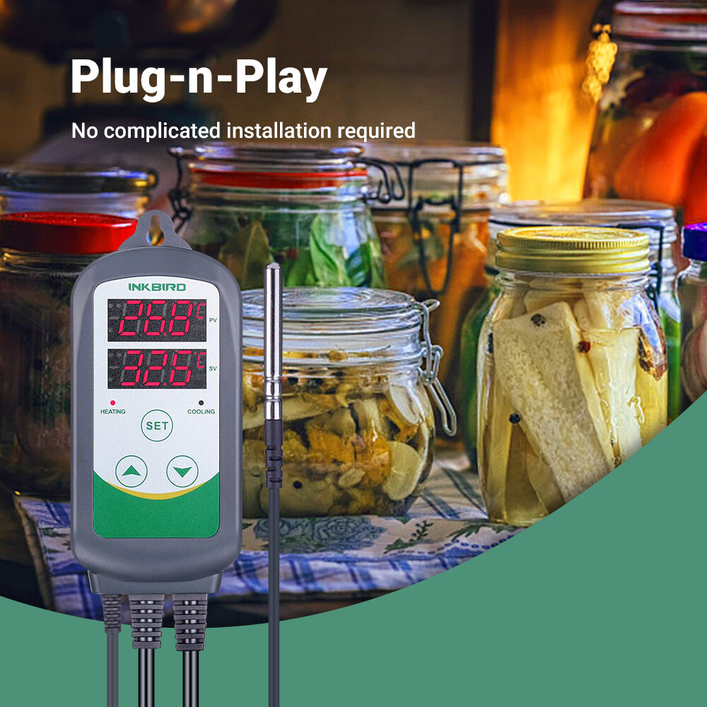 Inkbird Temperature Humidity Controller WiFi 2.4G Thermostat Outlets Humidistat