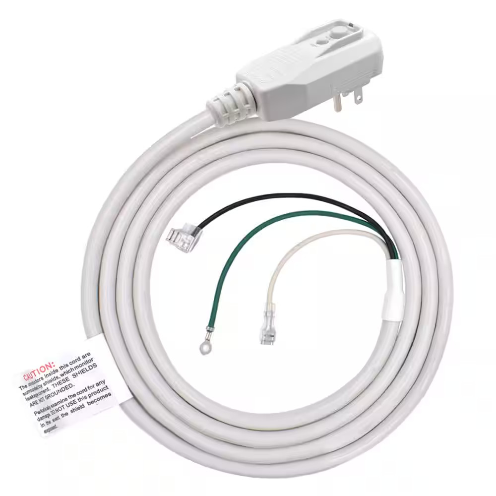 7.5Ft. 120V 15Amp 1800W LCDI Power Cord Plug for Air Conditioner,Leakage Current