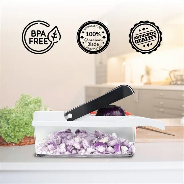 Multi 22-in-1 Veggie Mandoline Slicer Food Chopper Cutter for Tomato Fruit