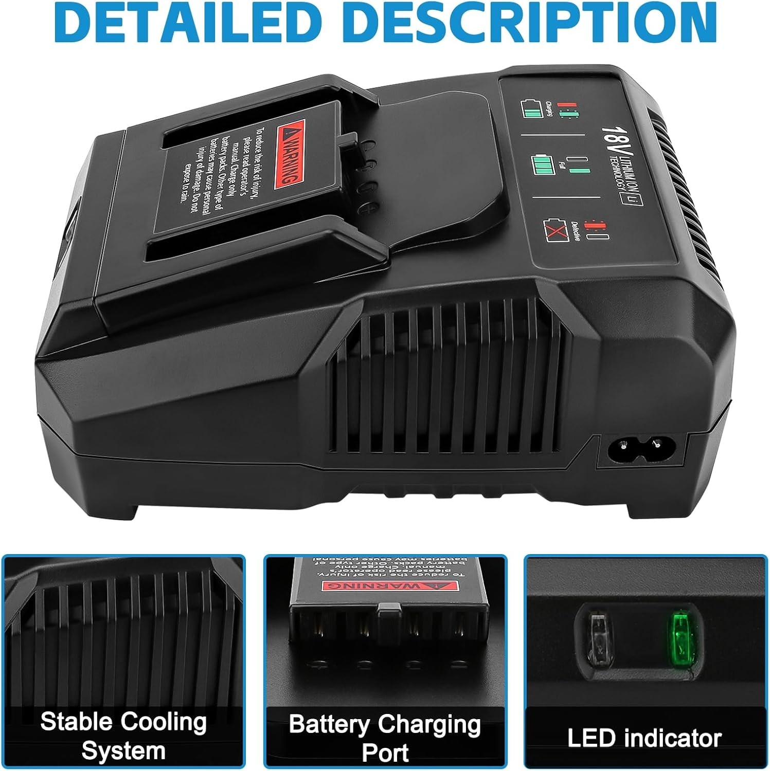 2PACK For Ridgid 18V R840085 8.0Ah Lithium-ion Battery /Charger 18Volt R840087