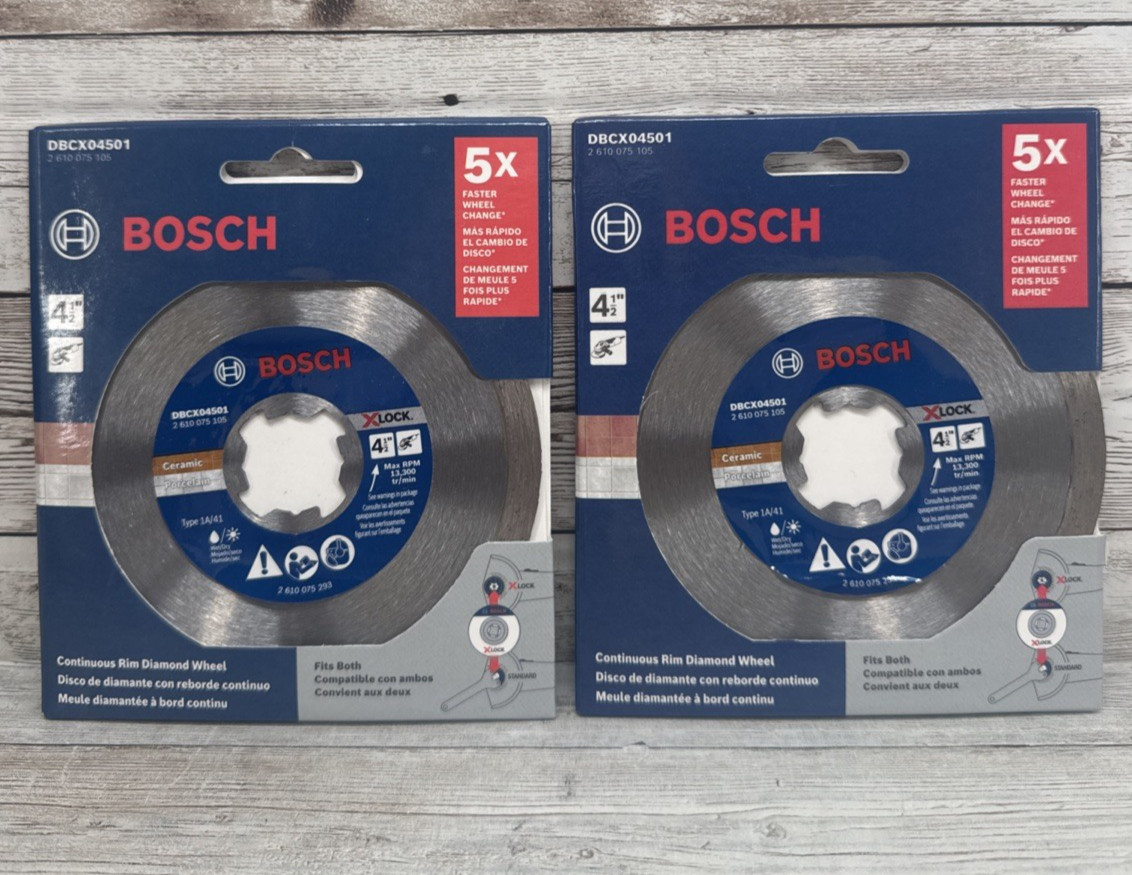 Bosch 4-1/2″ X-LOCK Continuous Rim Diamond Wheel Cutting Blade DBCX04501 NEW (2)