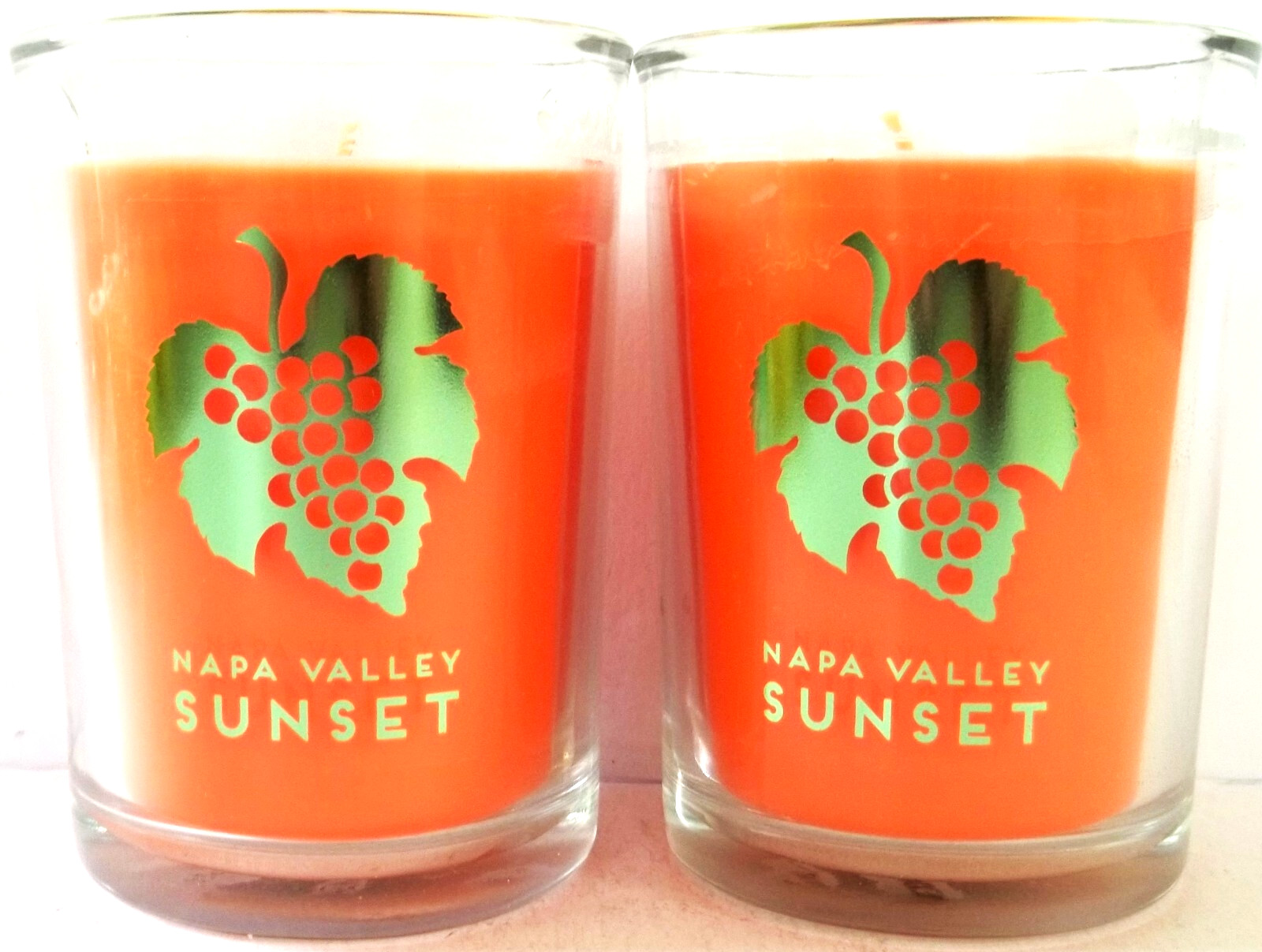 Bath Body Works Home NAPA VALLEY SUNSET Candles, Single Wick, 6.3 oz., NEW x 2