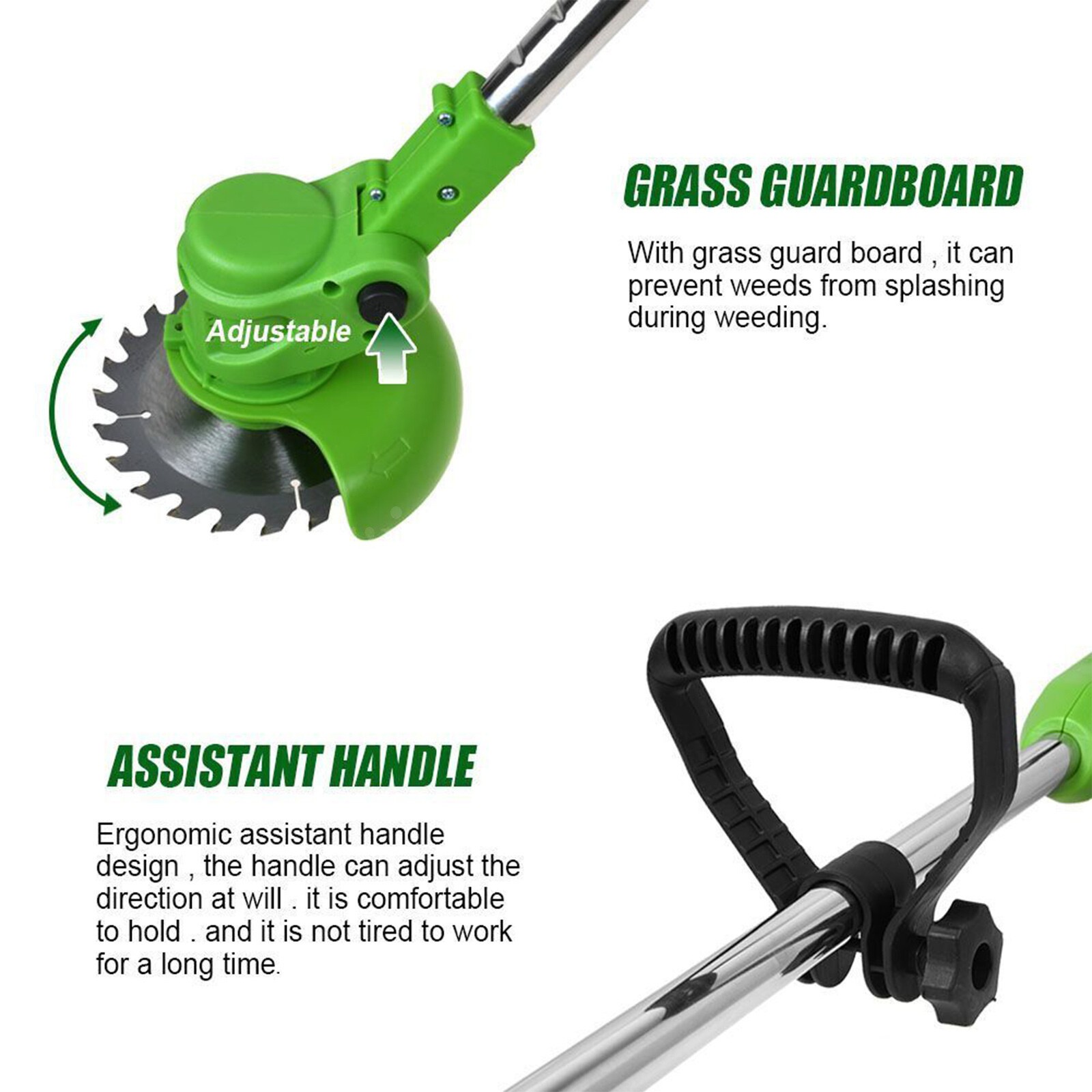 Electric Cordless Grass String Trimmer Lawn Edger Weed Wacker Cutter w/ Battery