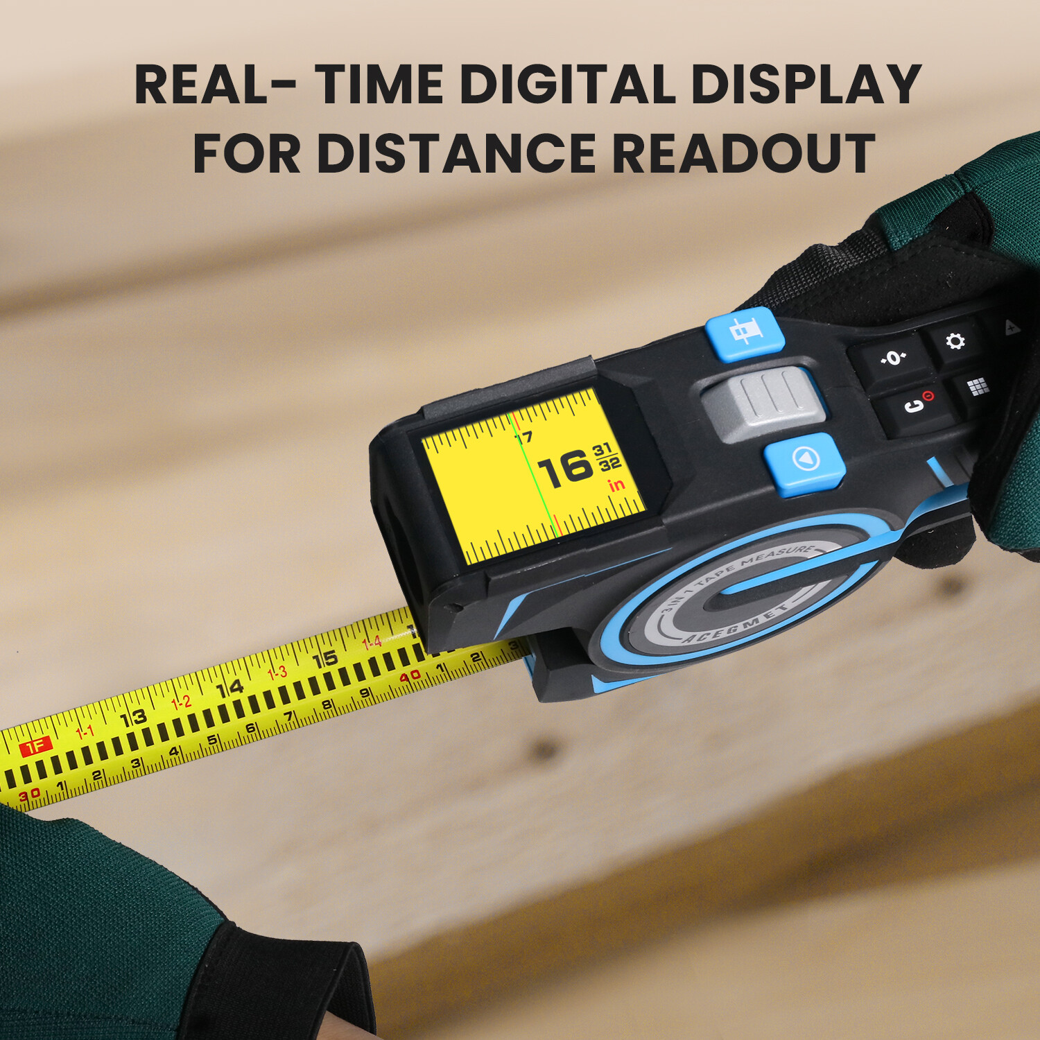 Digital Tape Measure -3 In 1 Professional Accurate Measuring Tool With Bluetooth