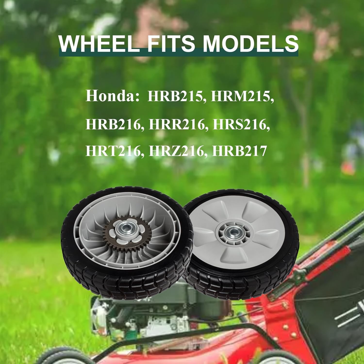 (4 Pack) Lawn Mower Wheels Kit Compatible with Honda HRR216 HRS216 HRT216 Walk b