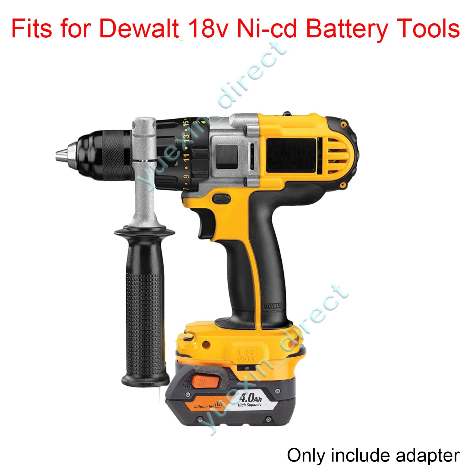 Battery Adapter For Ridgid 18V Battery Convert To Fits For Dewalt 18V Ni-cd Tool