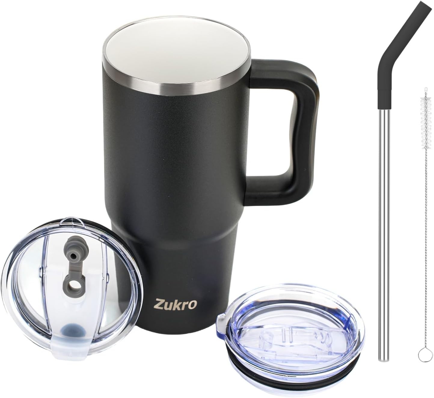 24 oz Insulated Coffee Mug with Ceramic Interior – Travel-Friendly