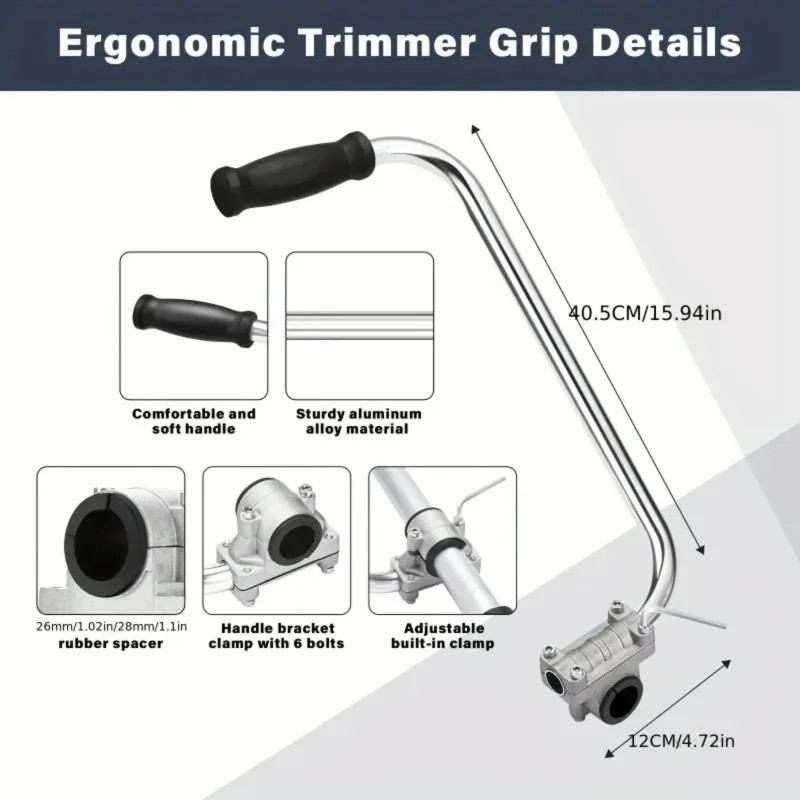 Ergonomic Trimmer Grip String Trimmers Handle Weed Eater Handle Extension Tools