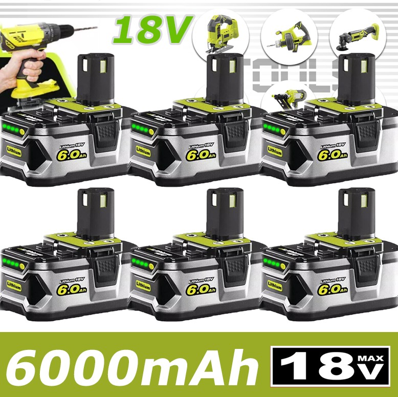 For RYOBI P108 18V ONE Plus Battery High Capacity Lithium Battery/Charger pack