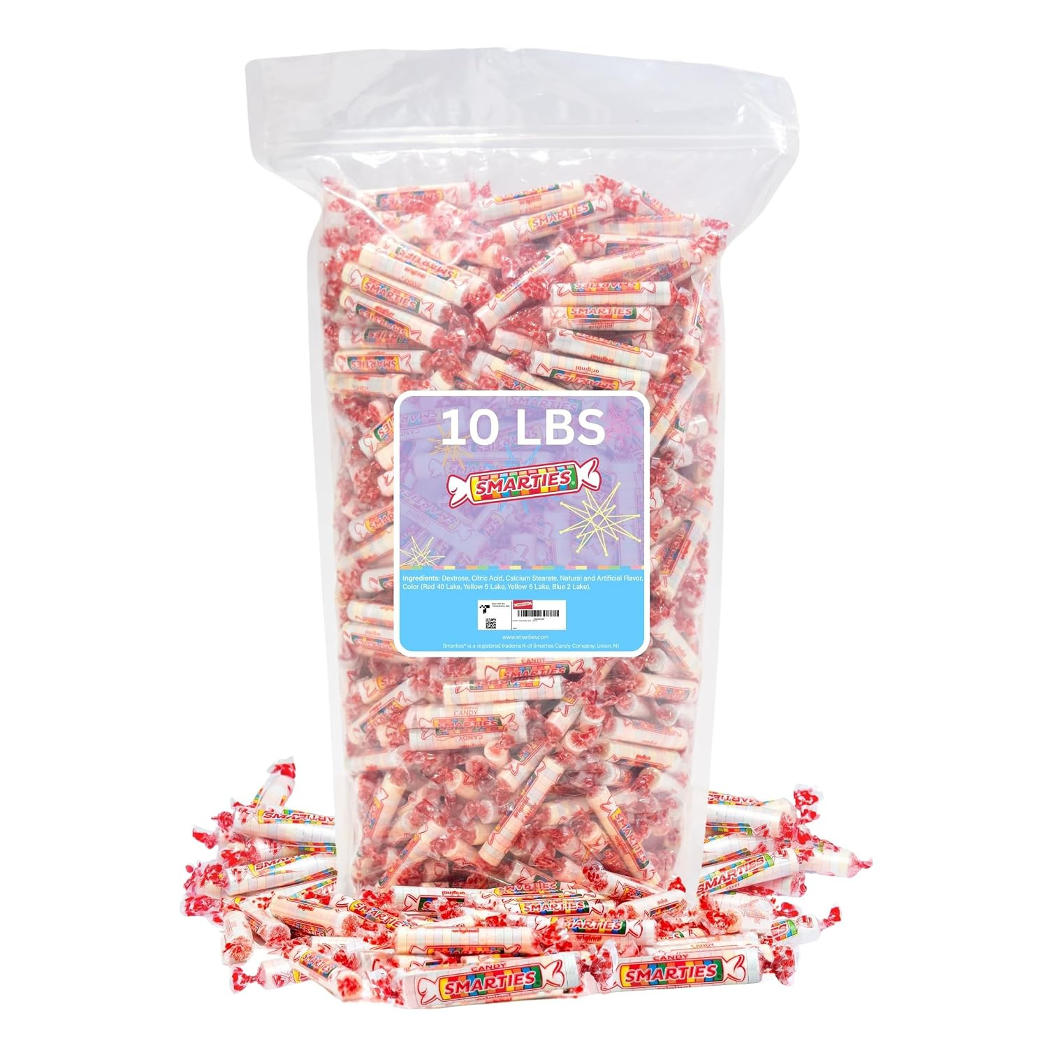 Smarties Candy Bulk Rolls Original Flavor, Gluten & Vegan Free, Classic Sweetnes