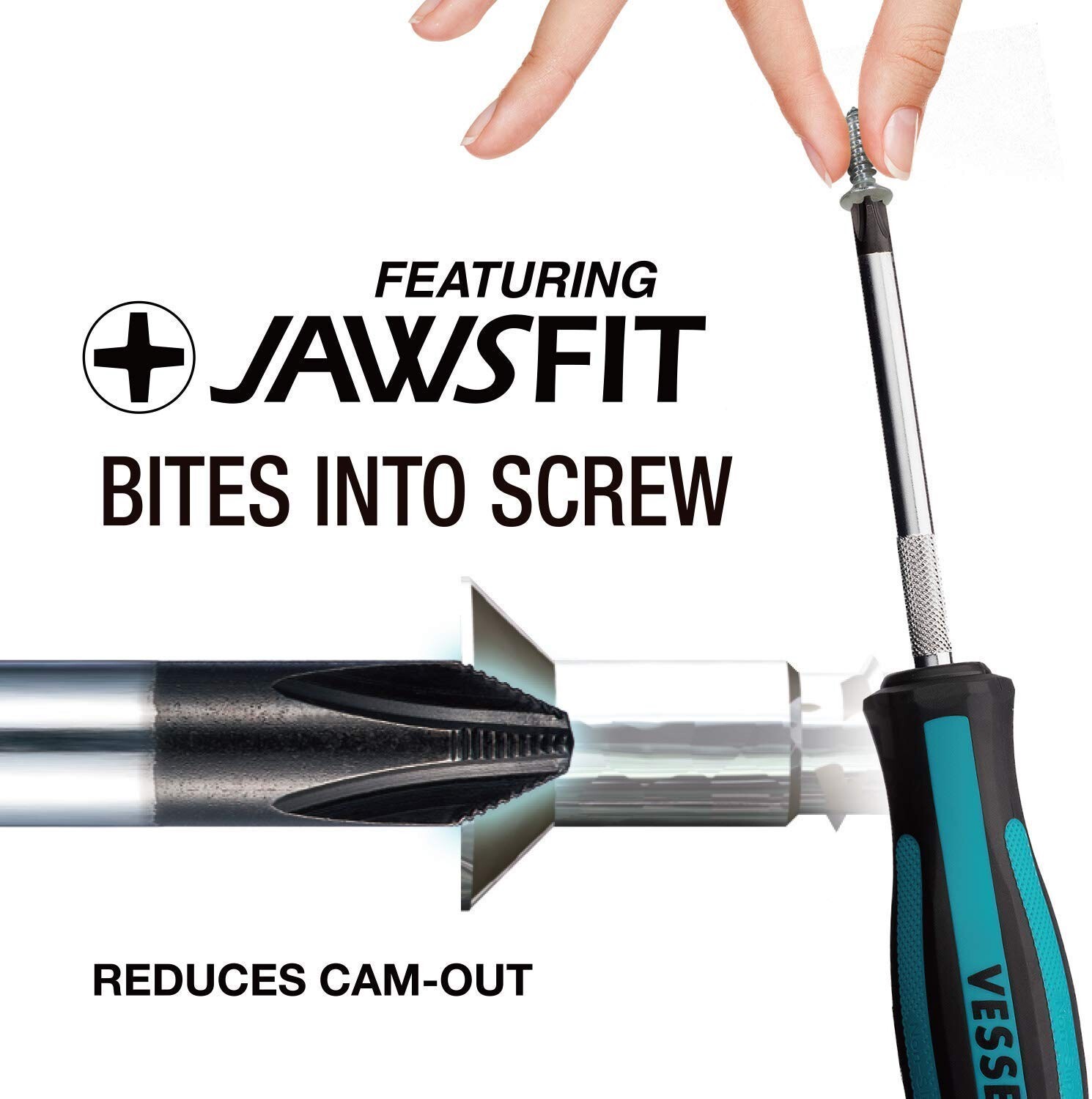 Vessel Screwdriver 900 MEGADORA Phillips Slotted & Pozidriv Jawsfit JAPAN
