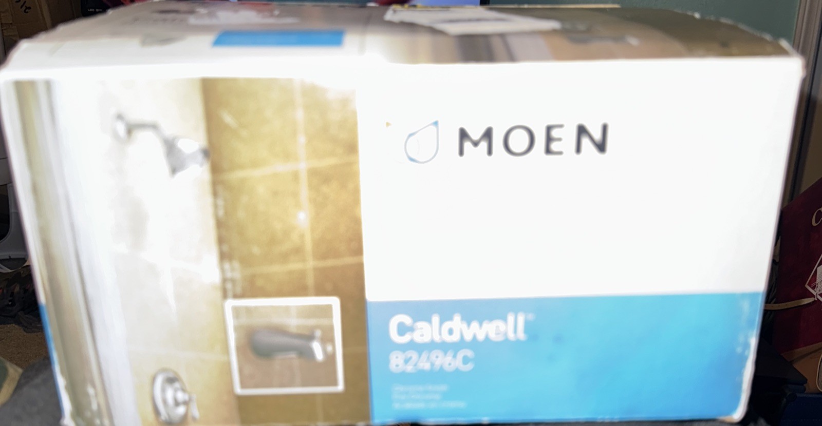 Moen Caldwell 82496C Chrome Finish Tub Faucet Shower Head Handle New Open Box