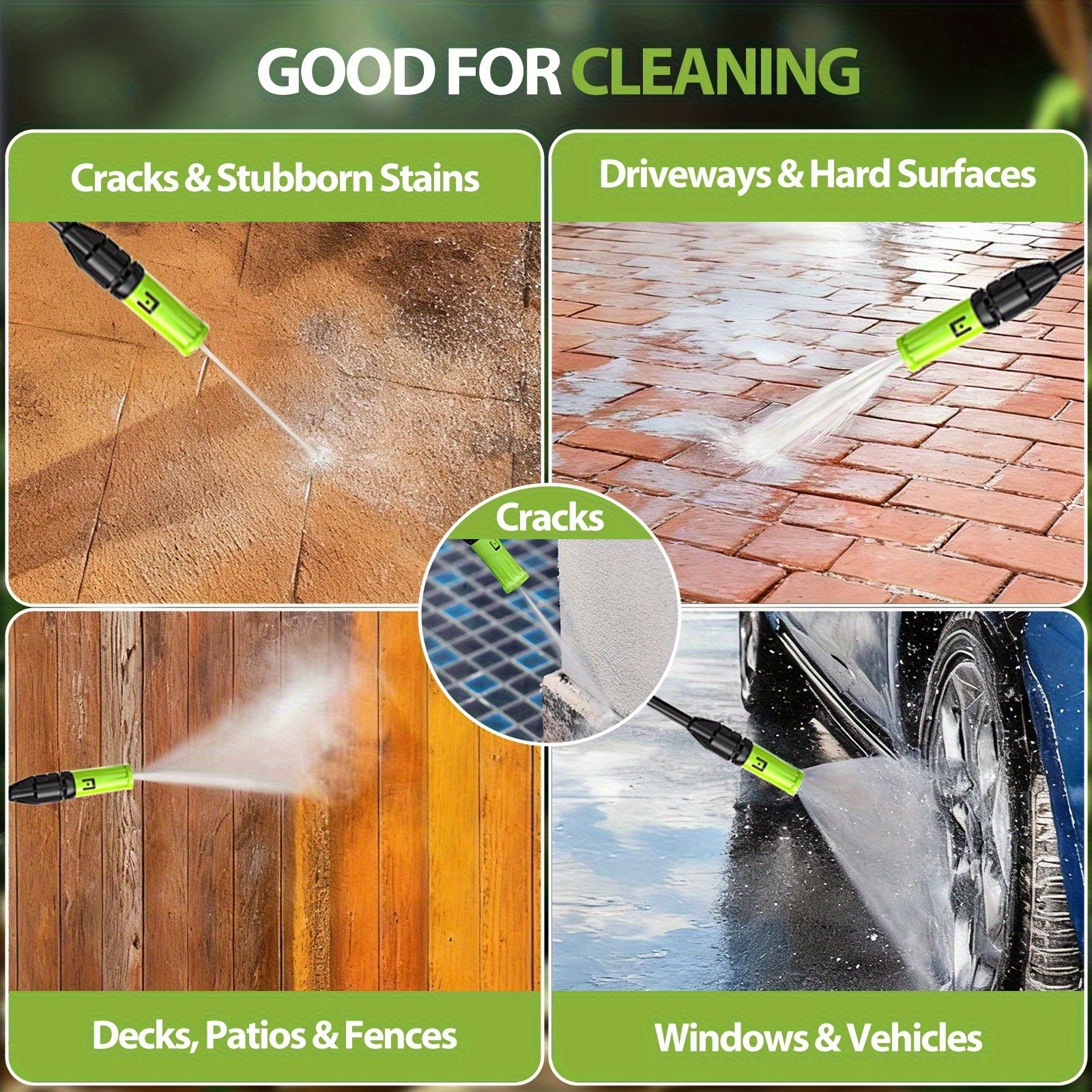 Electric Pressure Washer 4500PSI High Pressure Cleaning Machine with Hose Nozzle