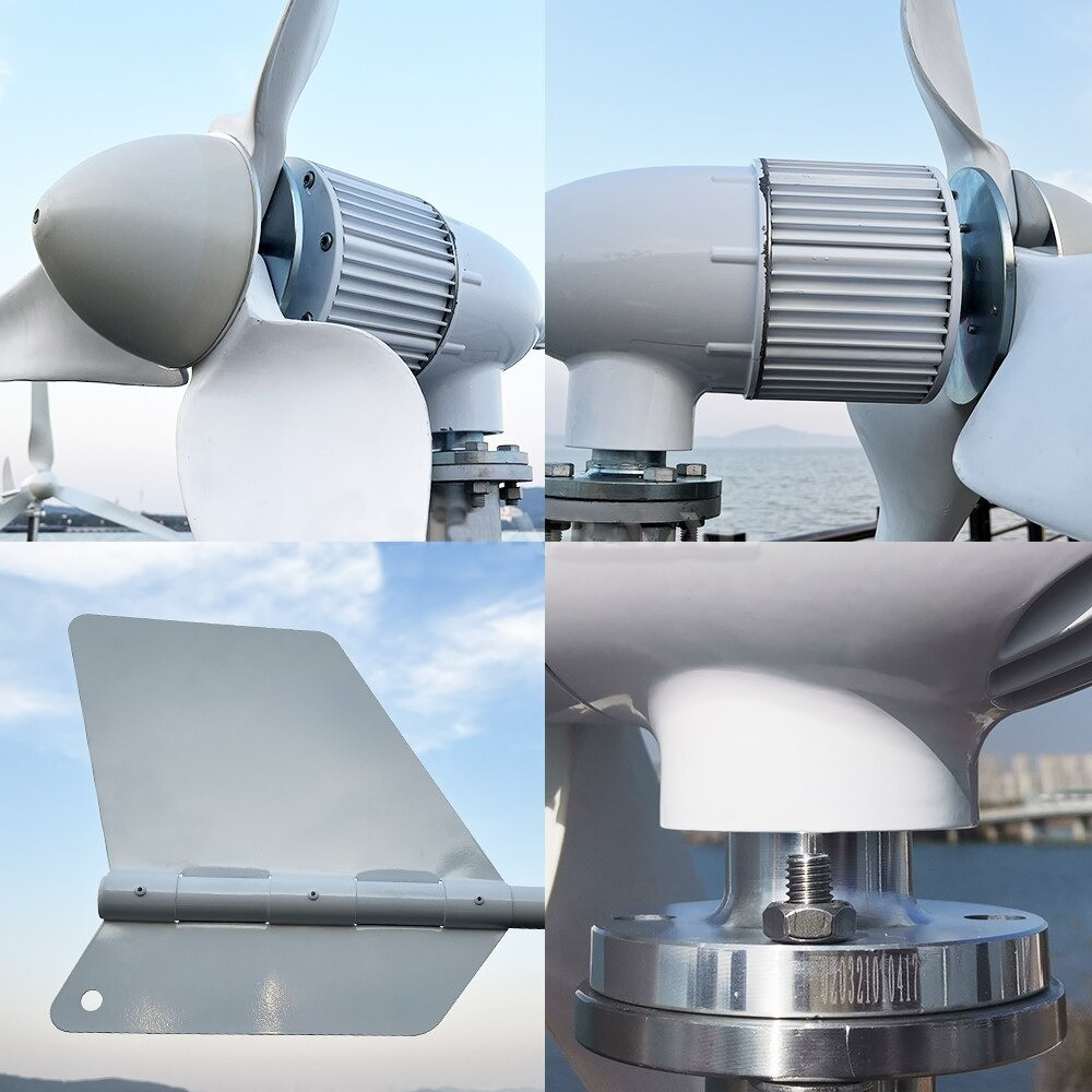 3000W Wind Turbine Generator Complete Wind System On Grid Inverter 48V