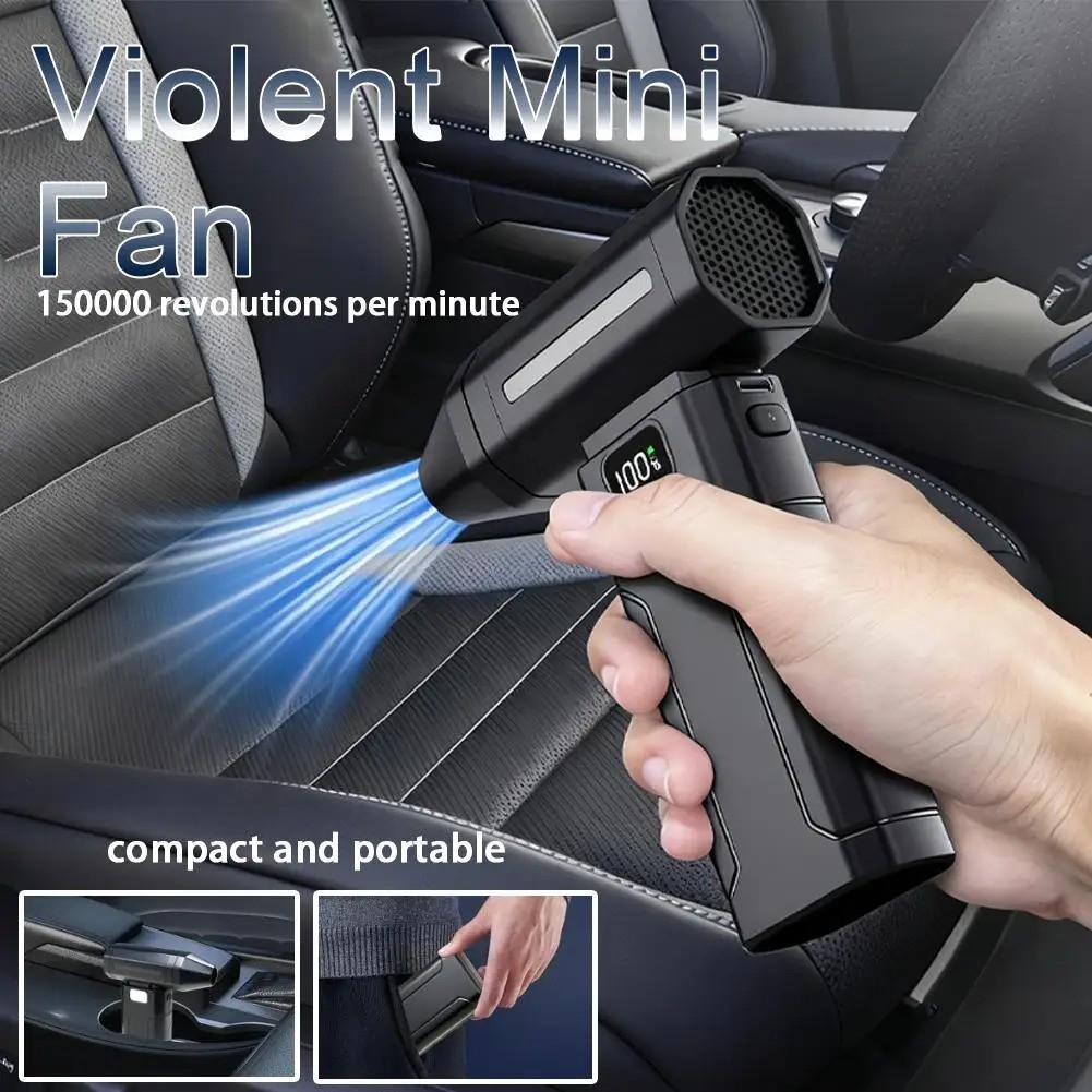 X8 Brushless Turbo Jet Fan Blower 150000RPM Powerful Electric Air Blower Vacuum
