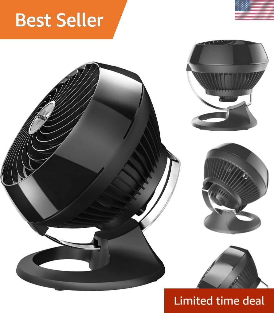 460 Whole Room Air Circulator, Small Fan with 3 Speed Settings, Powerful Cool…