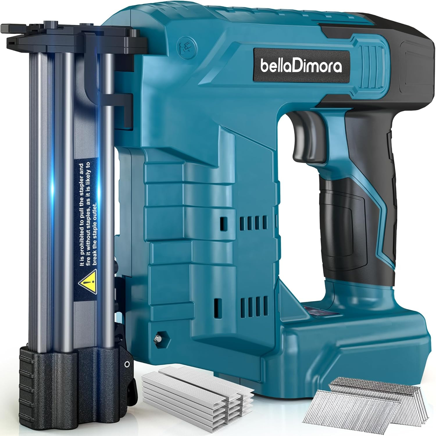 18GA Cordless Brad Nailer Gun for Makita18V Bettery | 2 in 1 Nail Gun & Staple G